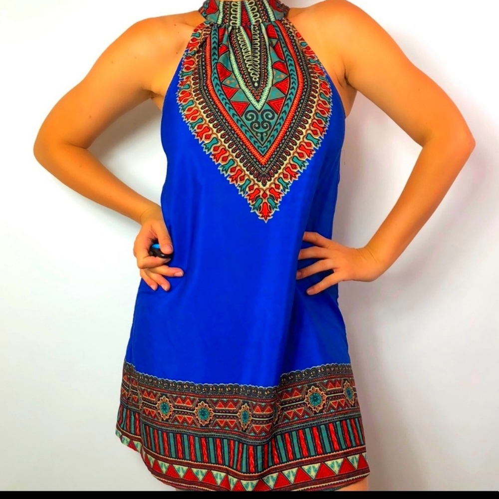 Band of Gypsies Dress Bohemian Tribal Choker Size Medium - Picture 5 of 12